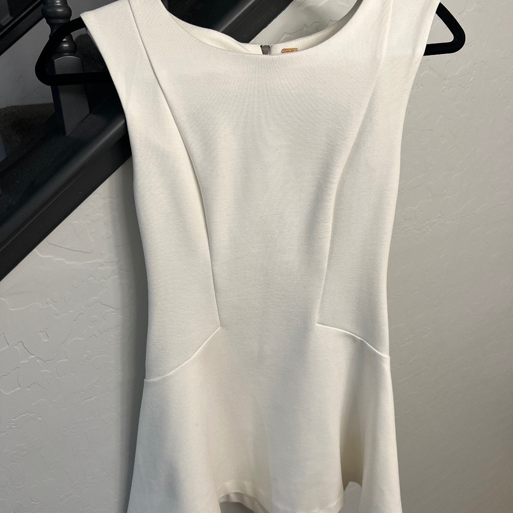 Free People fitted skater dress Ivory color XS